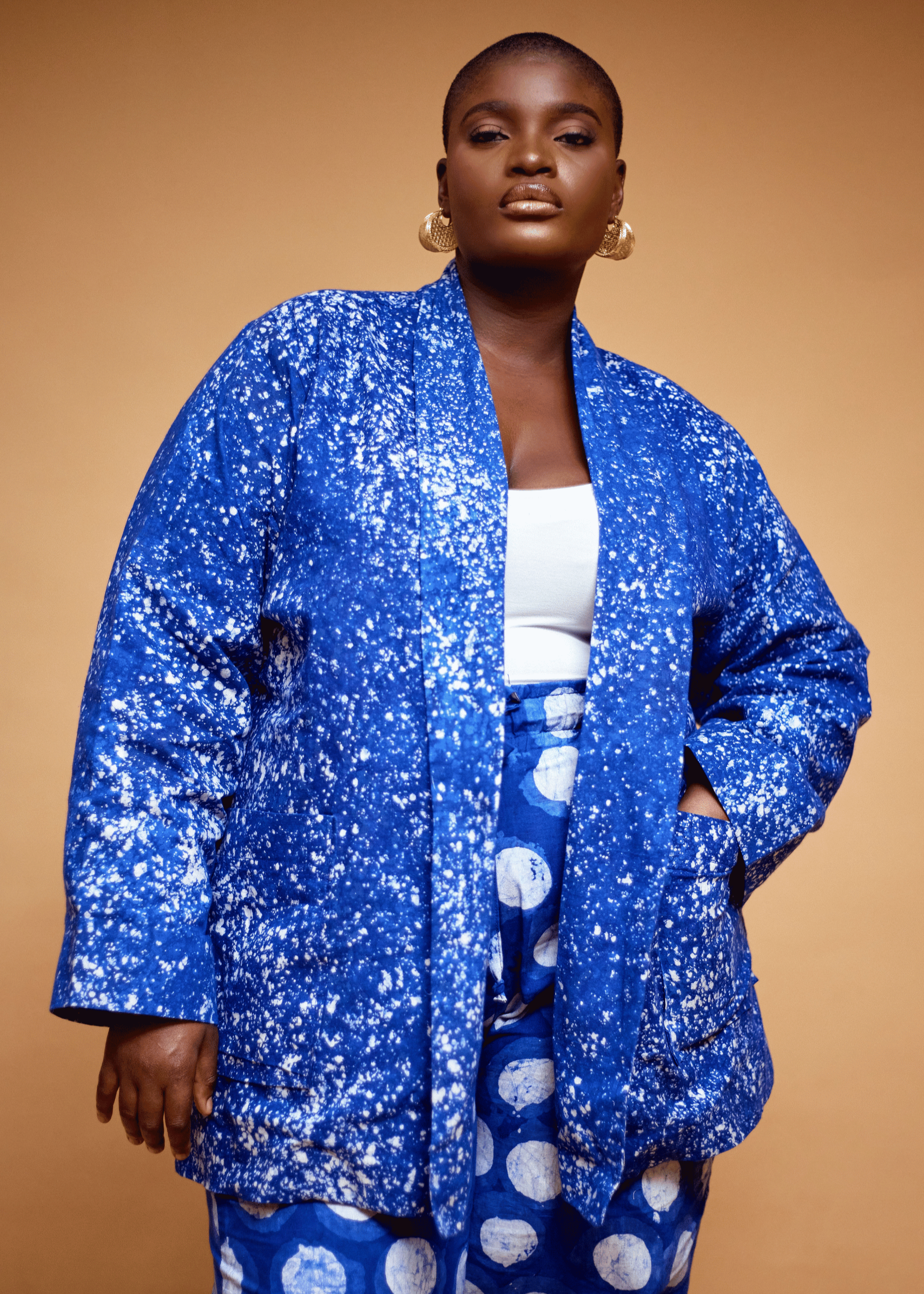 Splash Kimono Jacket (Hand-dyed) | Zanaani Splash Kimono Jacket (Hand-dyed) | Zanaani