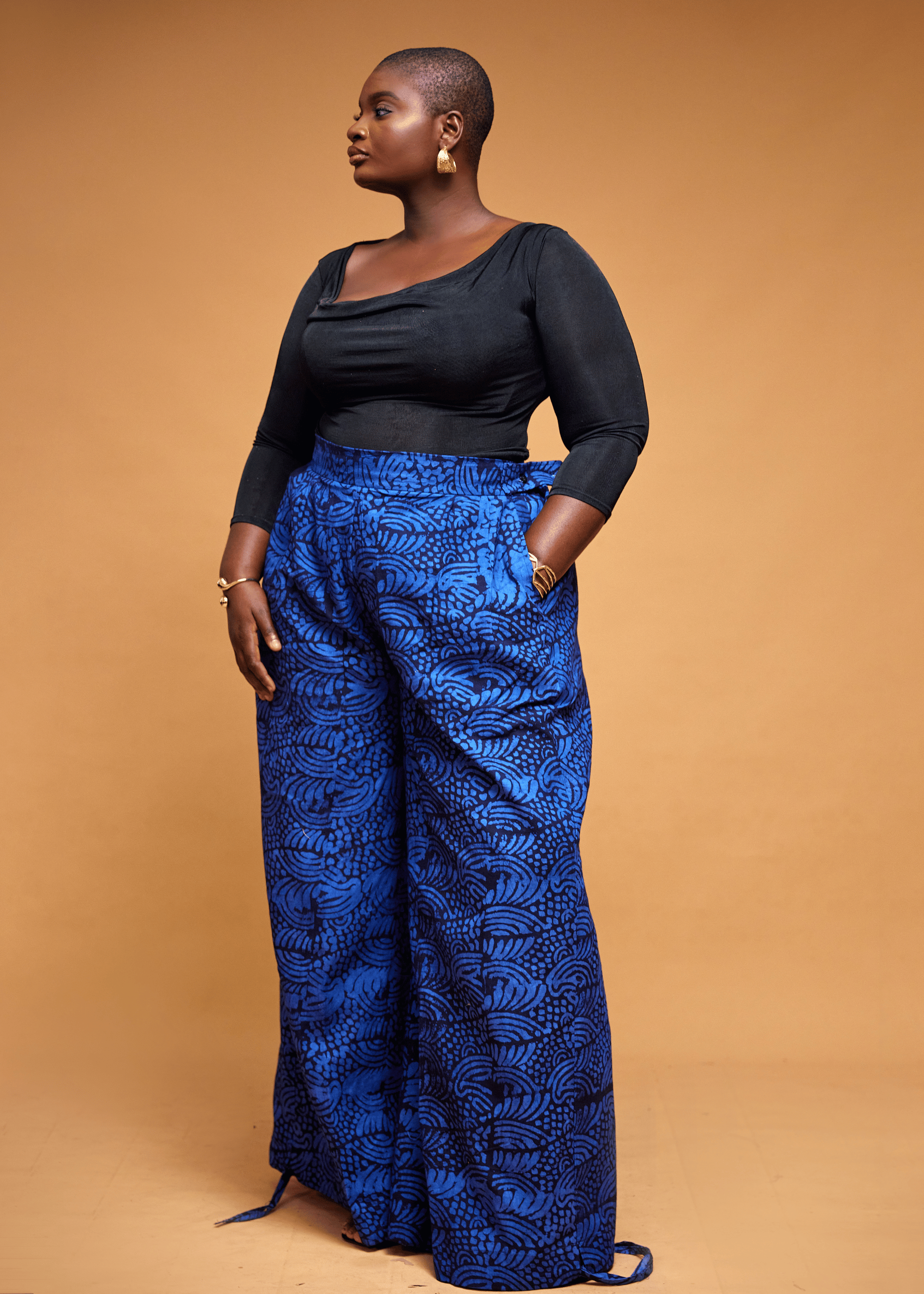 Acorn Palazzo Pants (Blue)