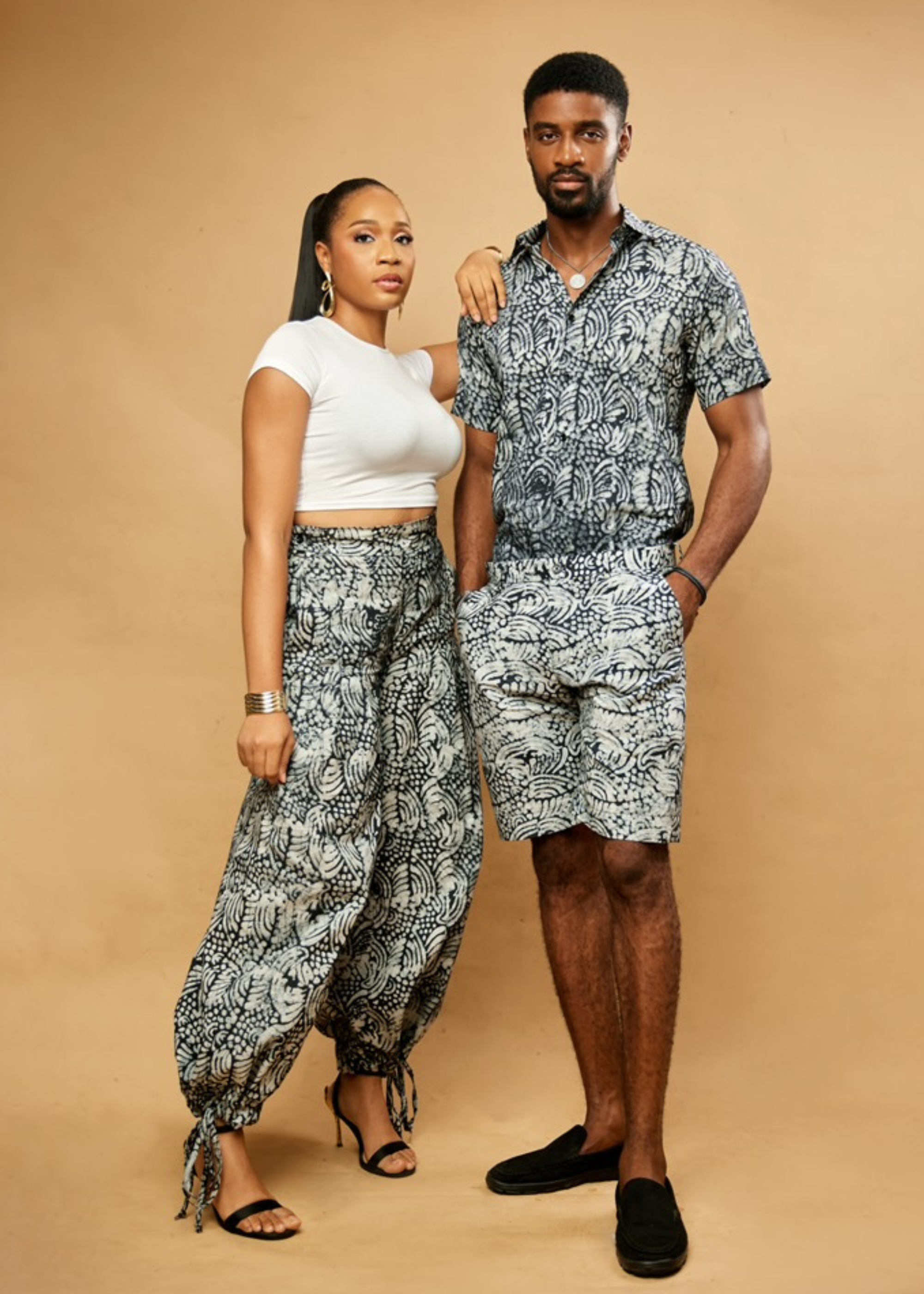 Flower Convertible Pants (Hand-dyed)