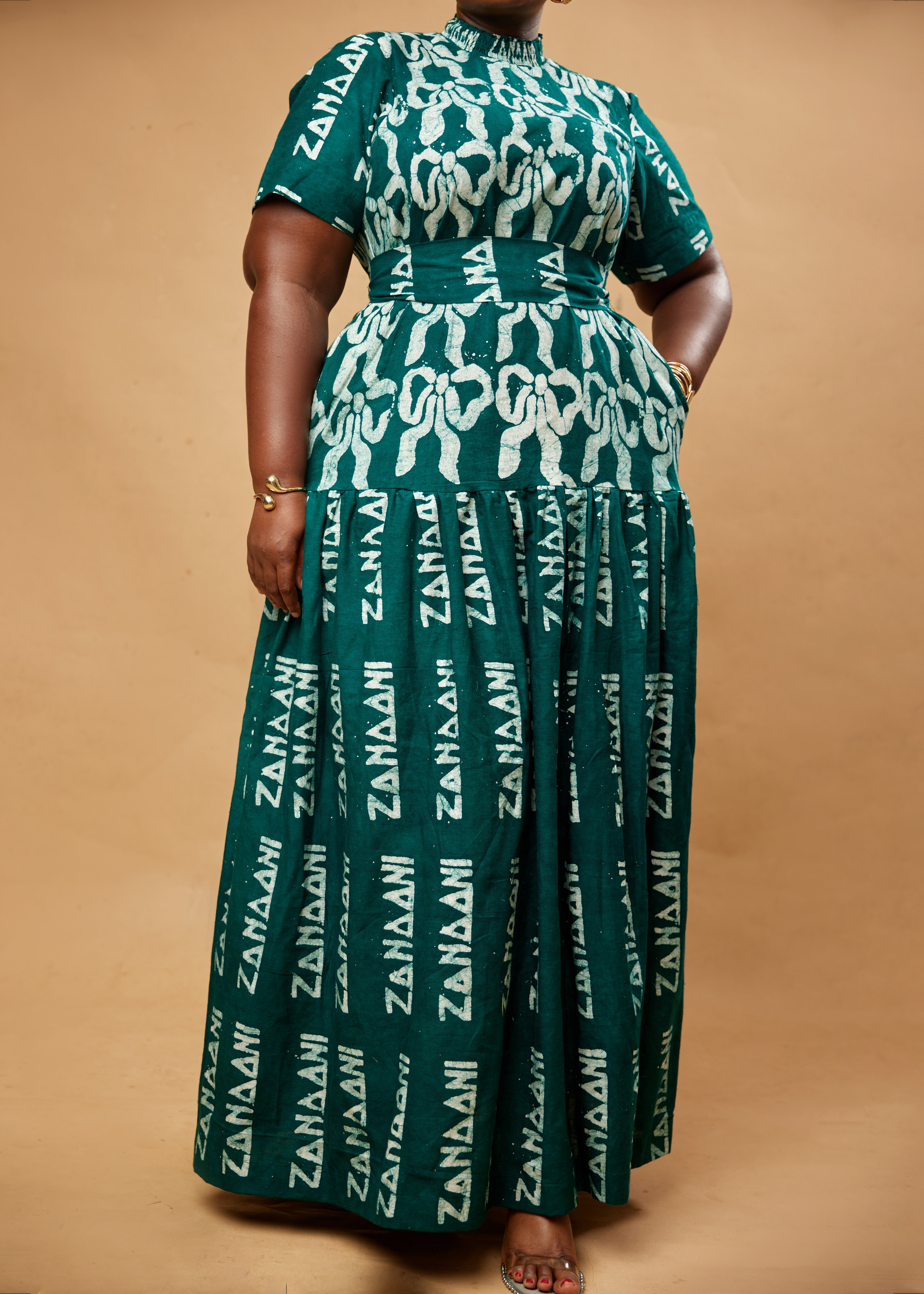 Canvas Maxi Dress (White)