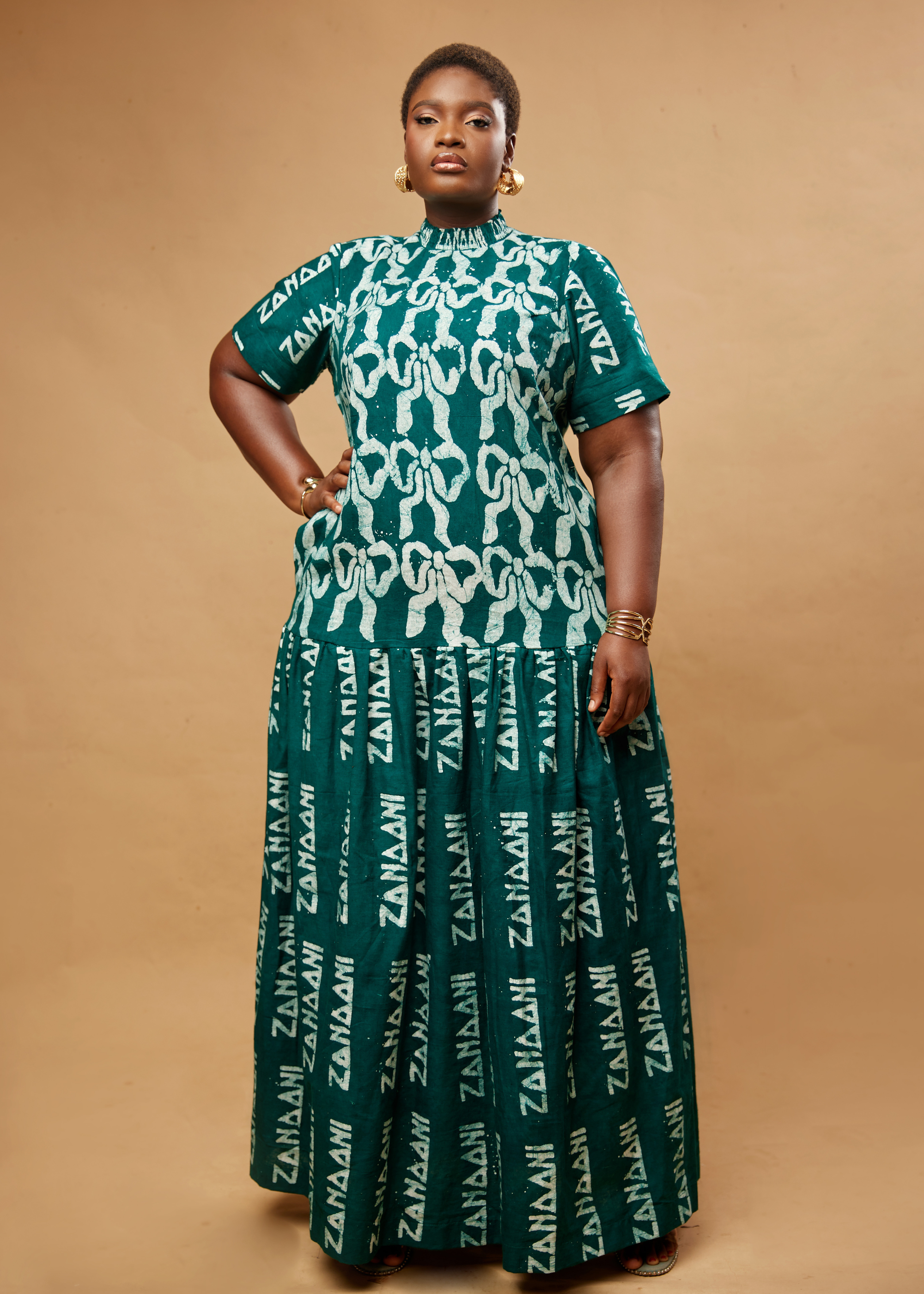 Bow Maxi Dress (Hand-dyed)