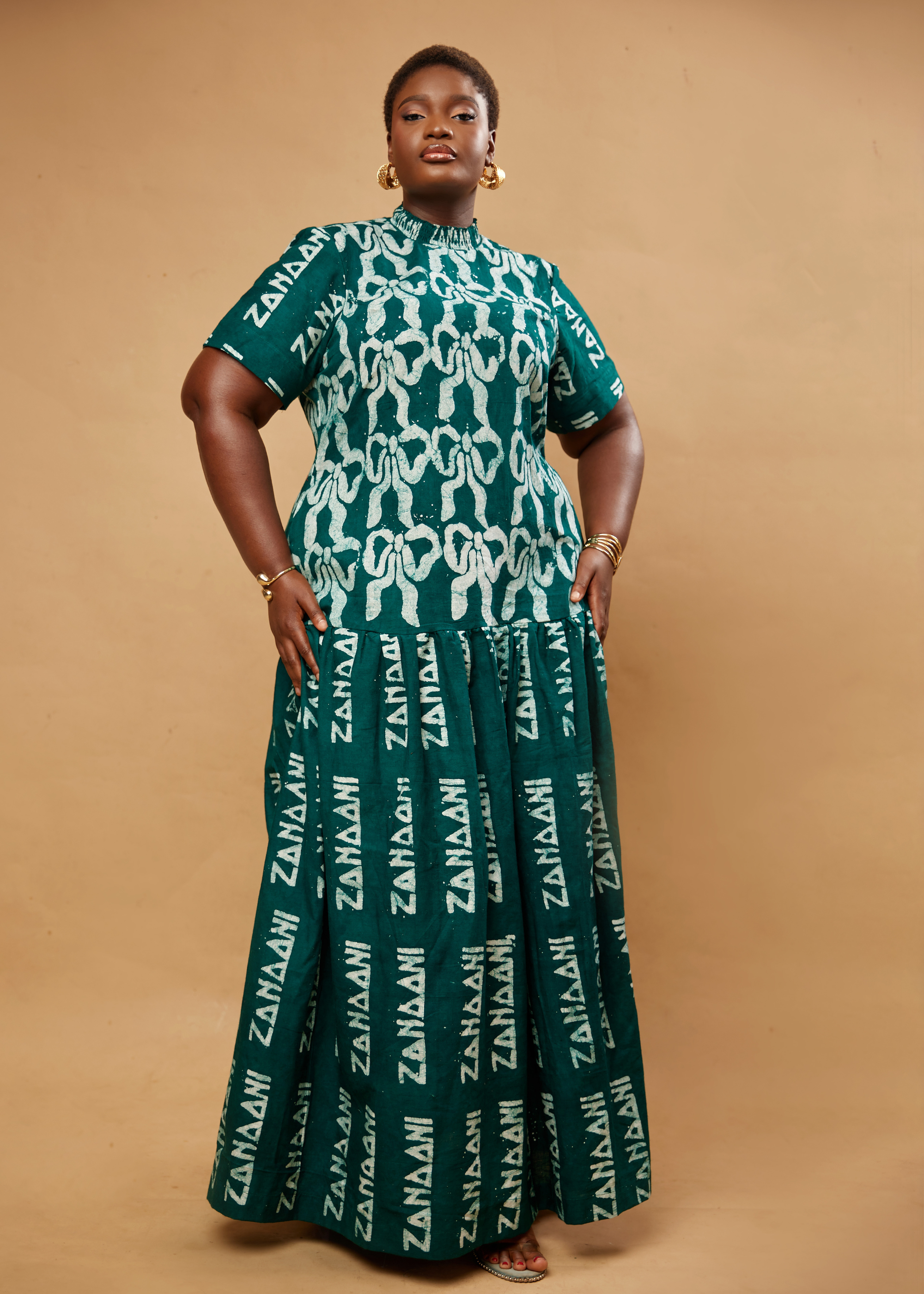 Bow Maxi Dress (Hand-dyed)