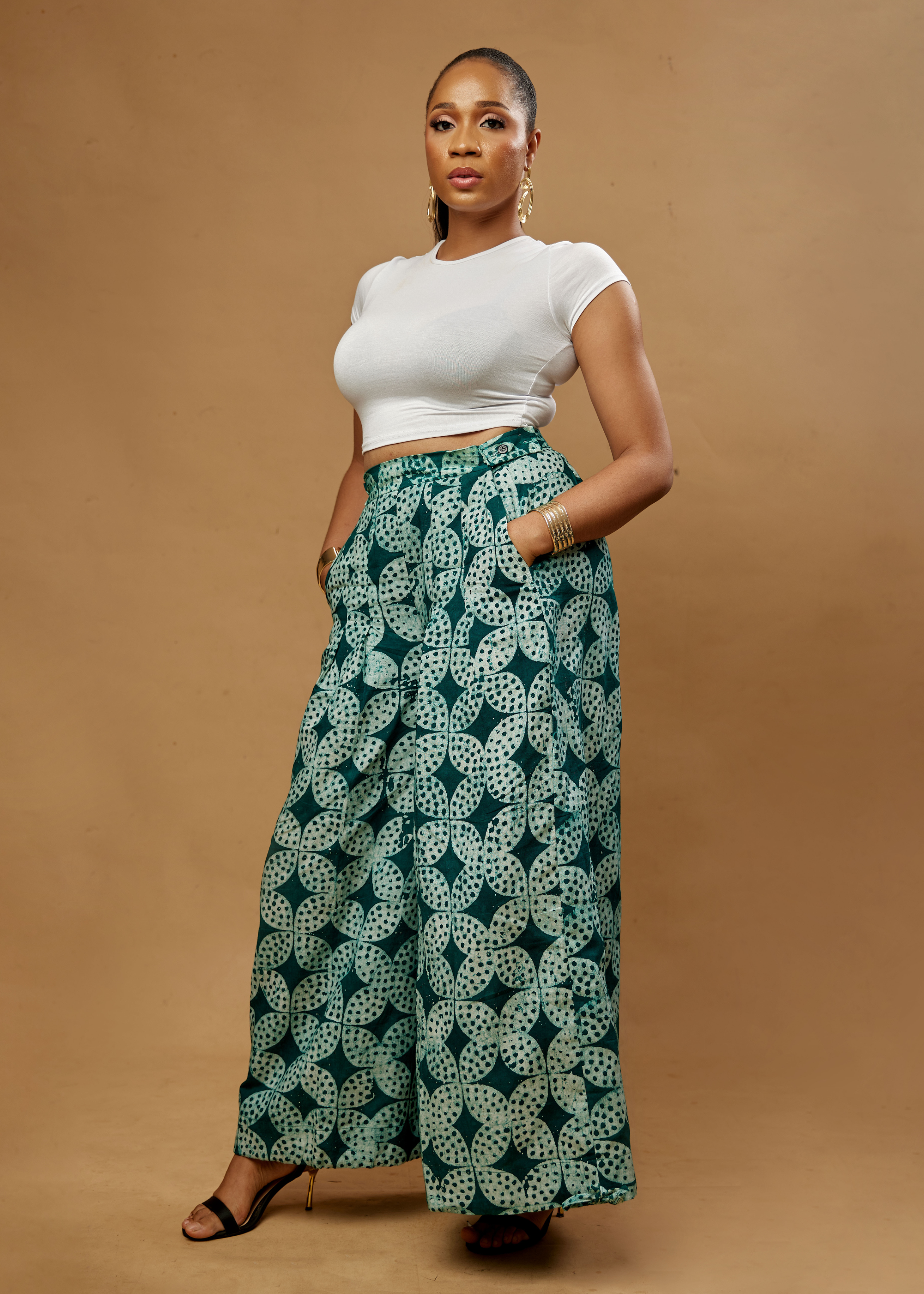 Flower Convertible Pants (Hand-dyed)