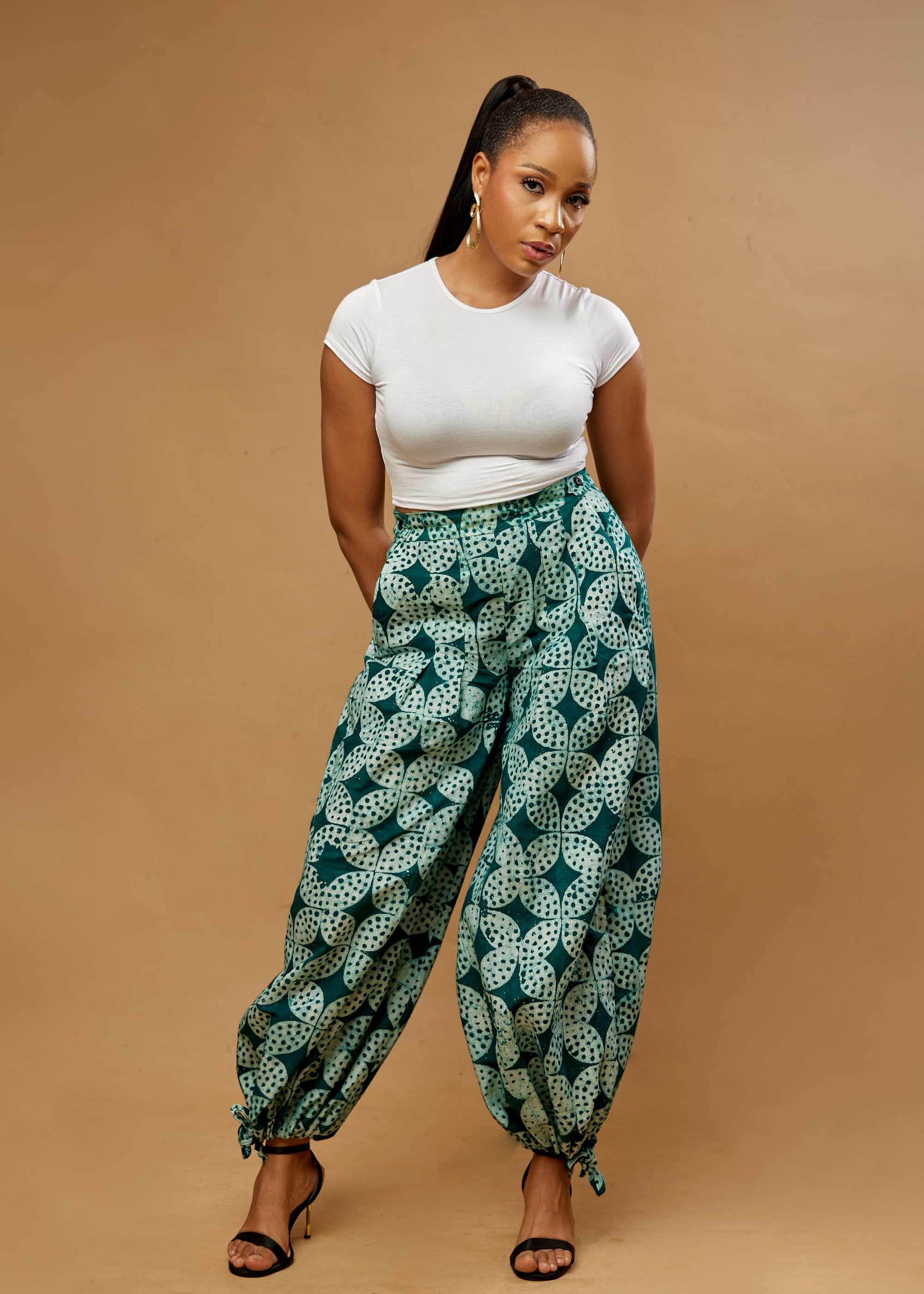 Flower Convertible Pants (Hand-dyed)