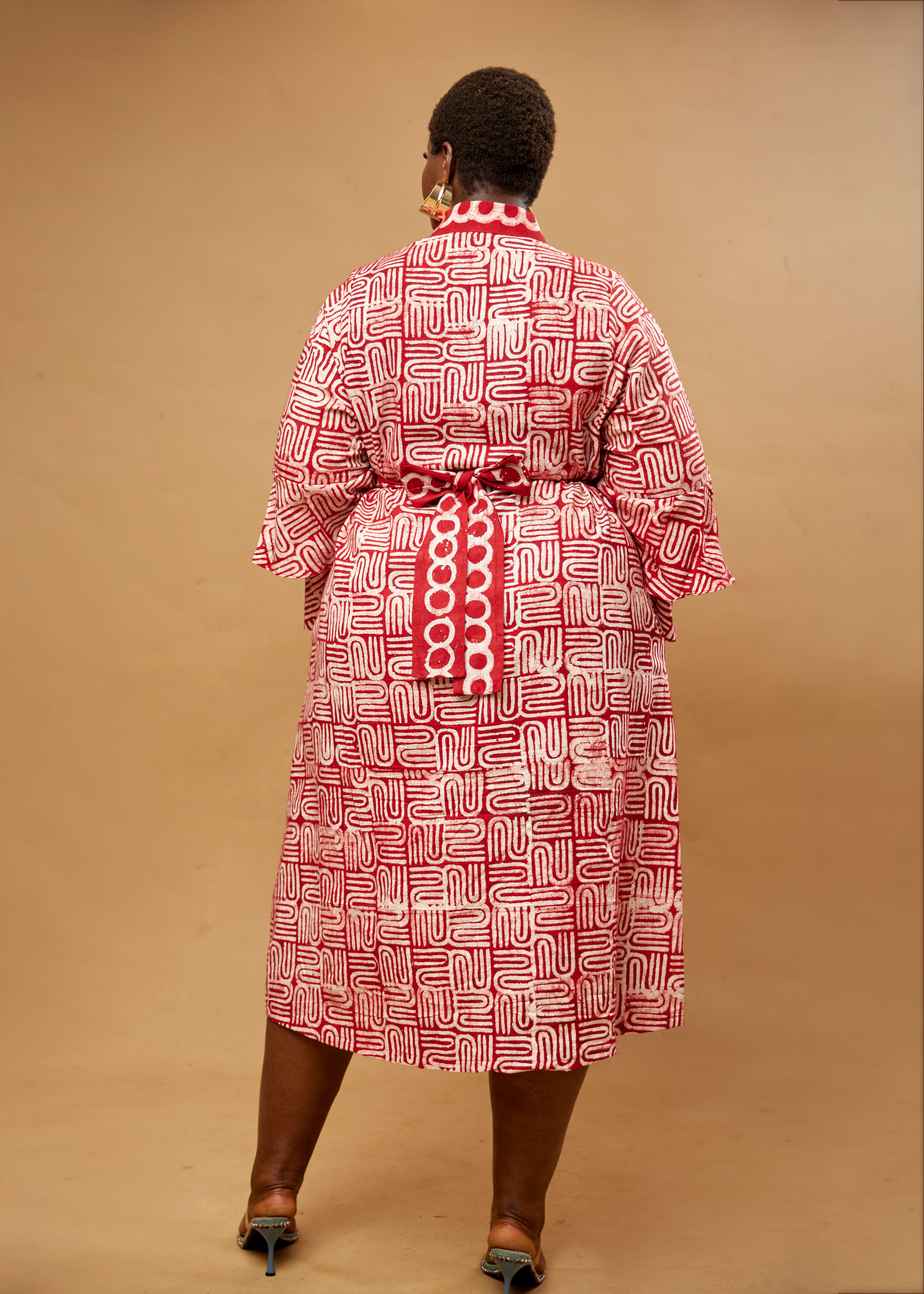 S-Block Shirt Dress (Hand-dyed)