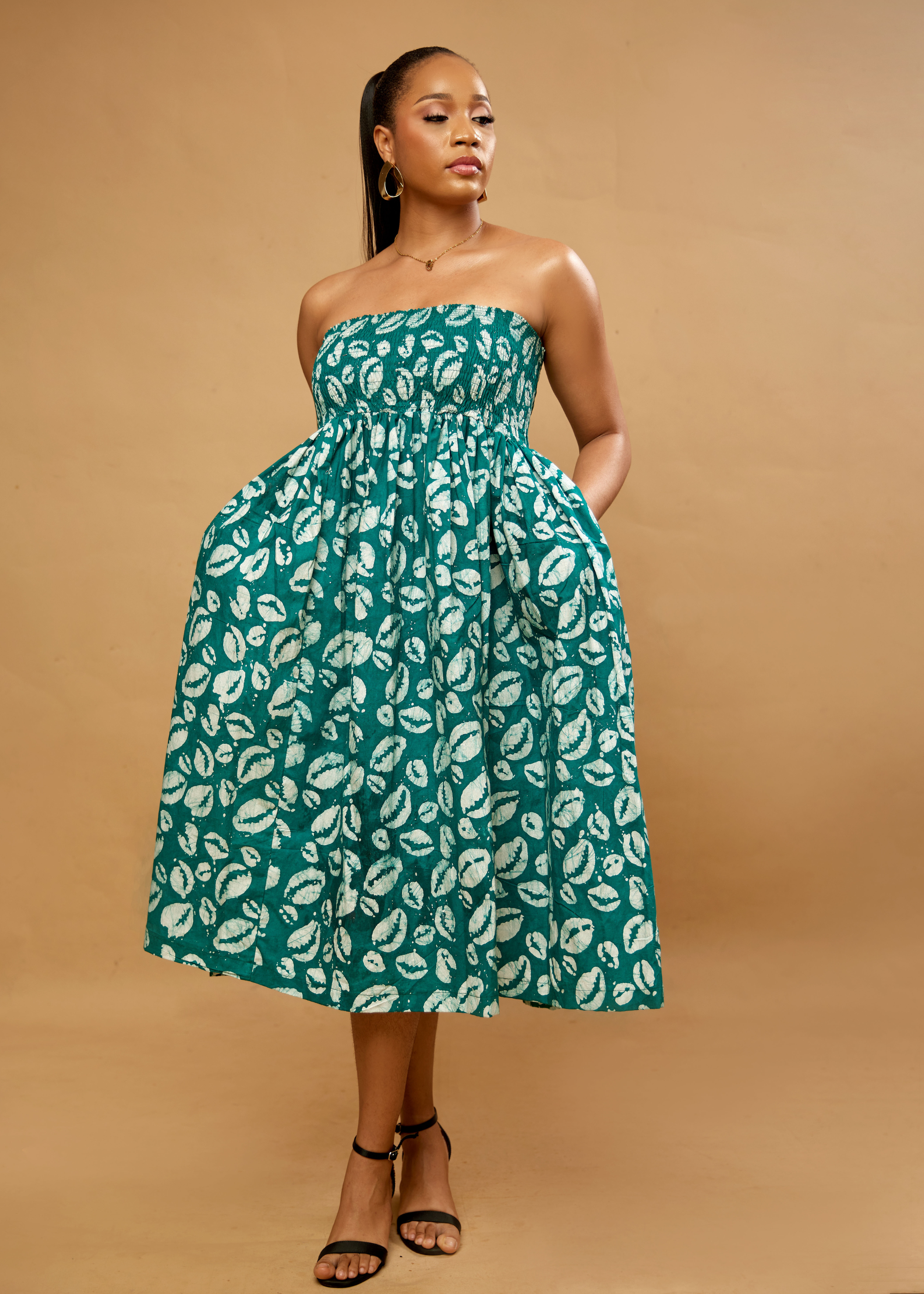 Shell Convertible Dress (Hand-dyed)