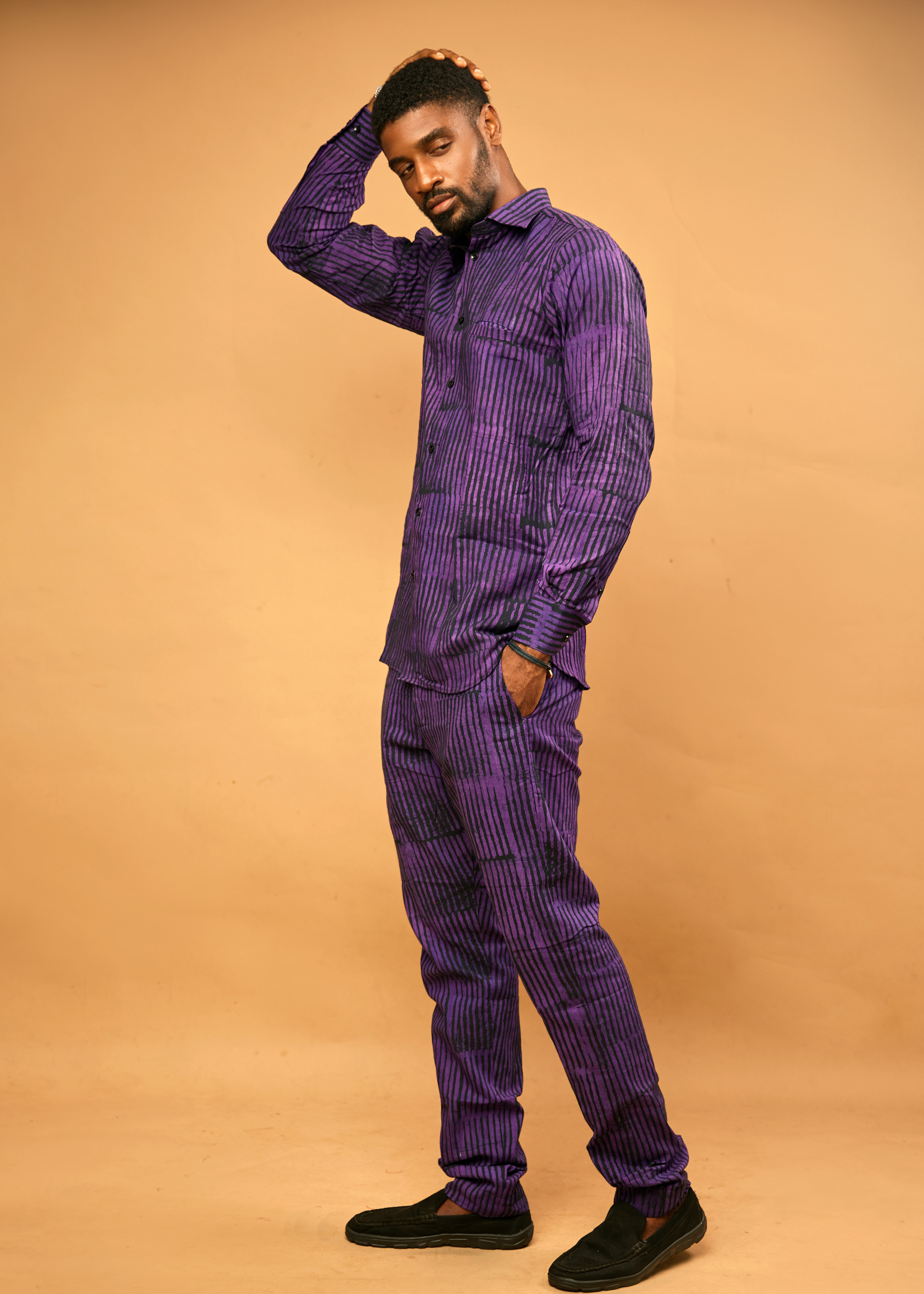 Stripe Shirt (Hand-dyed)