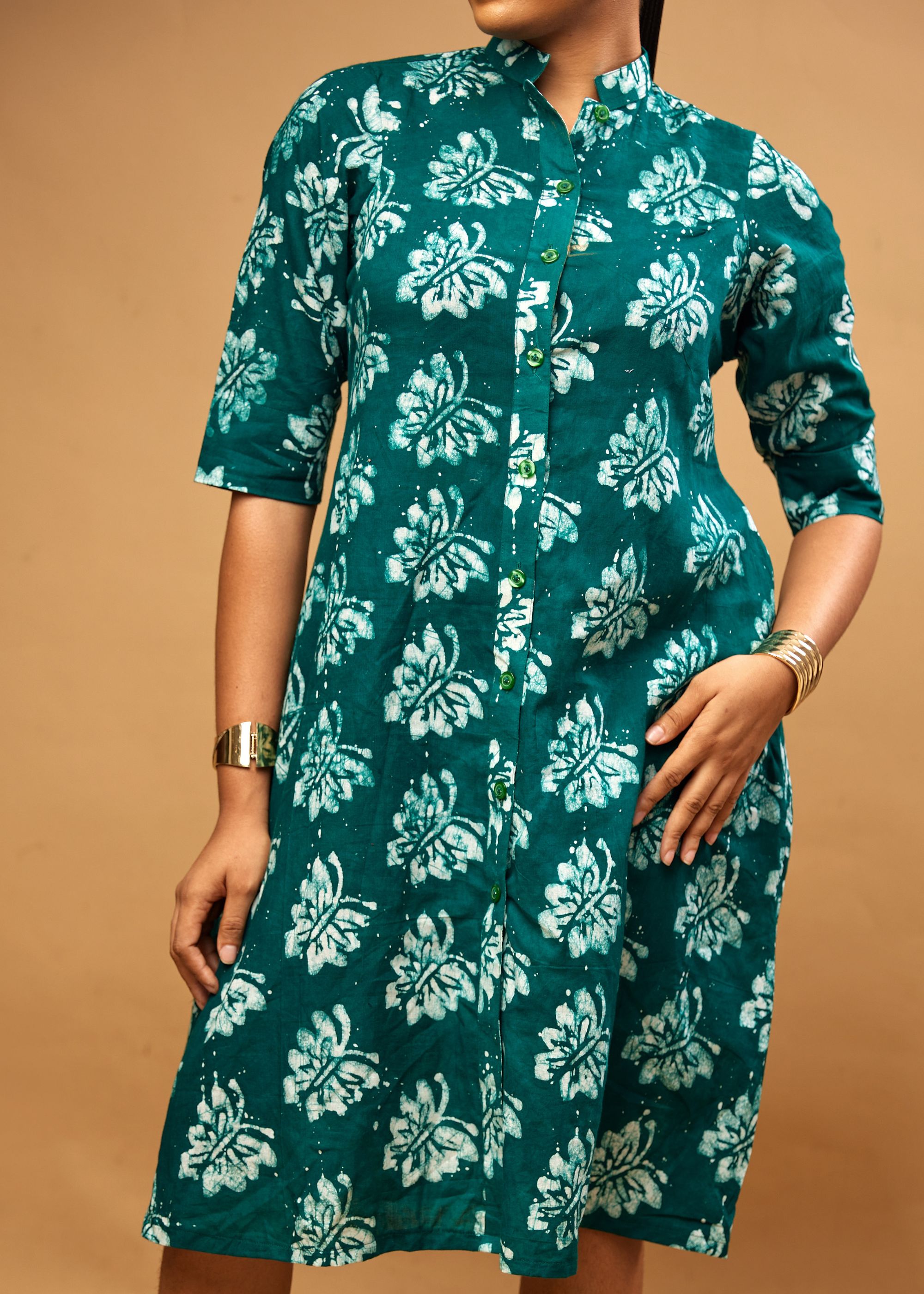 Butterfly Shirt Dress (Hand-dyed)