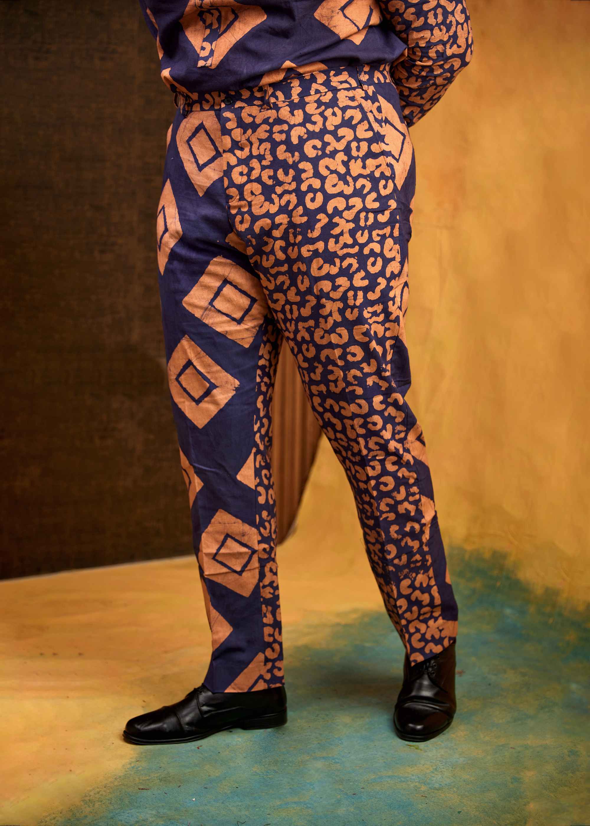 Square Mix Shirt (Hand-dyed)