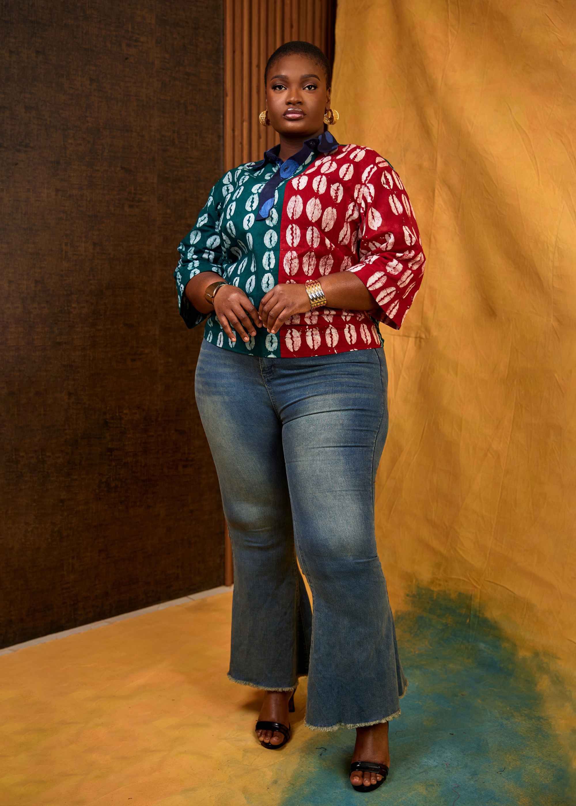 Cowrie Patch Shirt (Hand-Dyed)