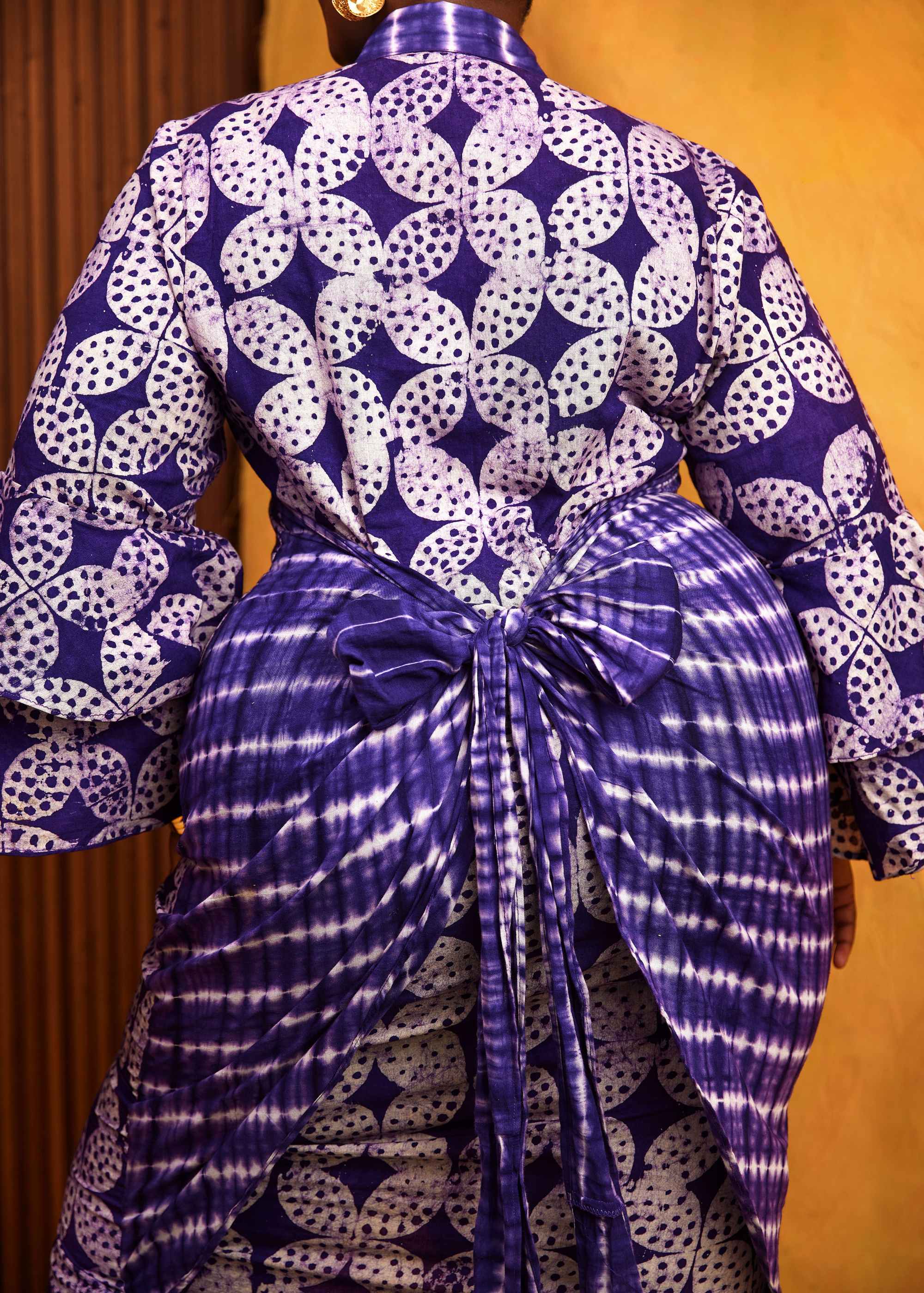 Flower Sarong Dress (Hand-Dyed)