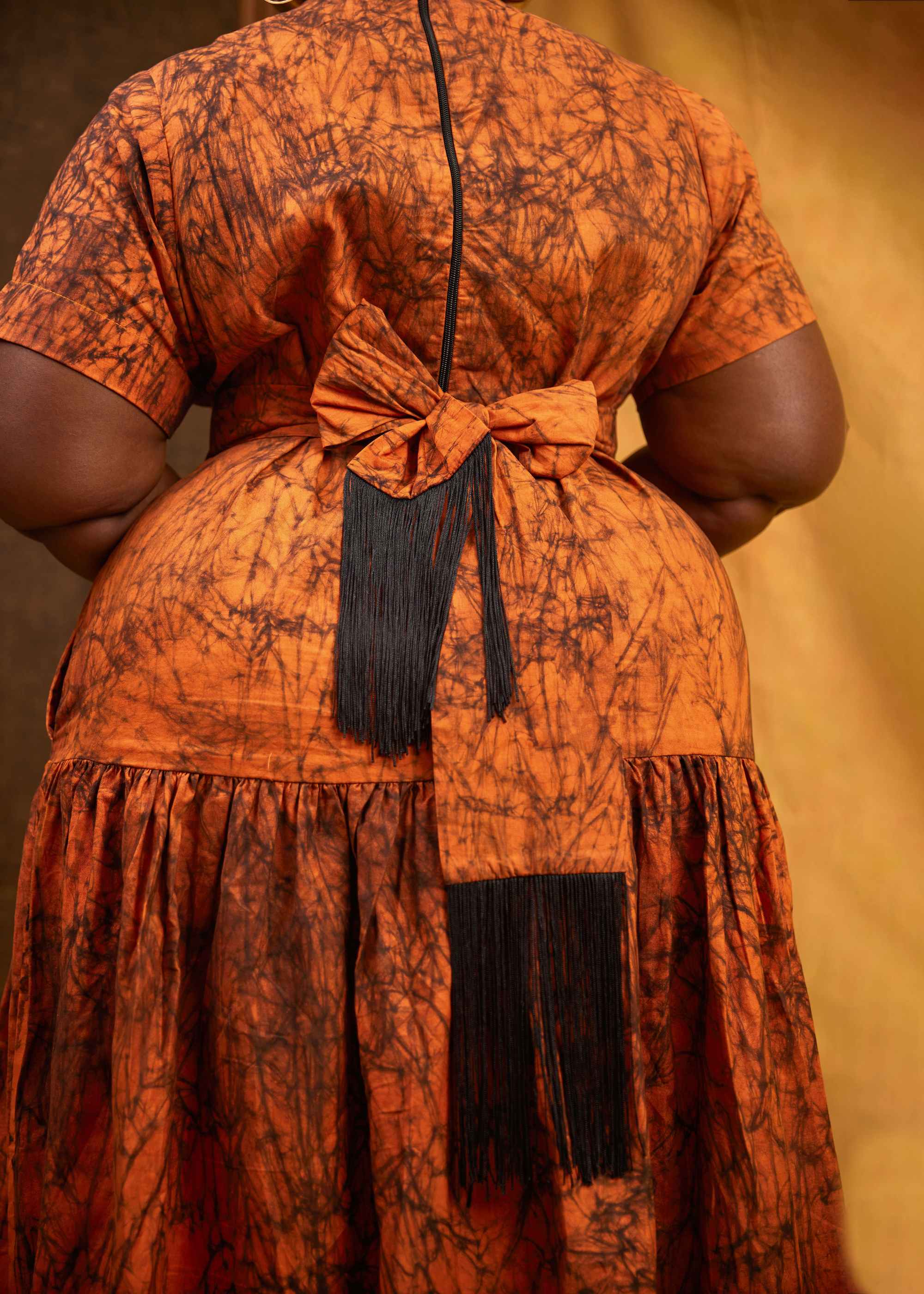 Writing Maxi Dress (Hand-dyed)