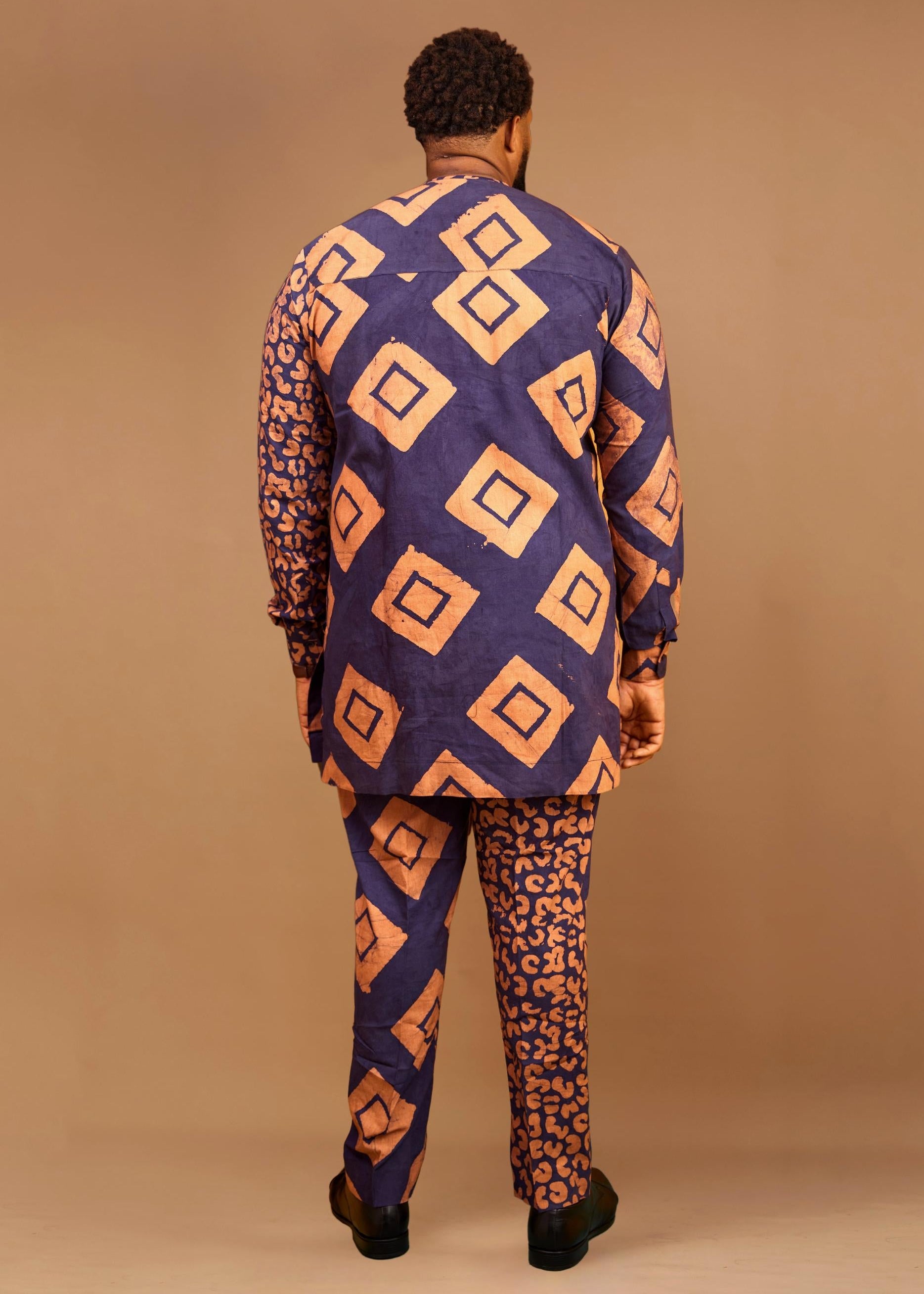 Square Mix Shirt (Hand-dyed)