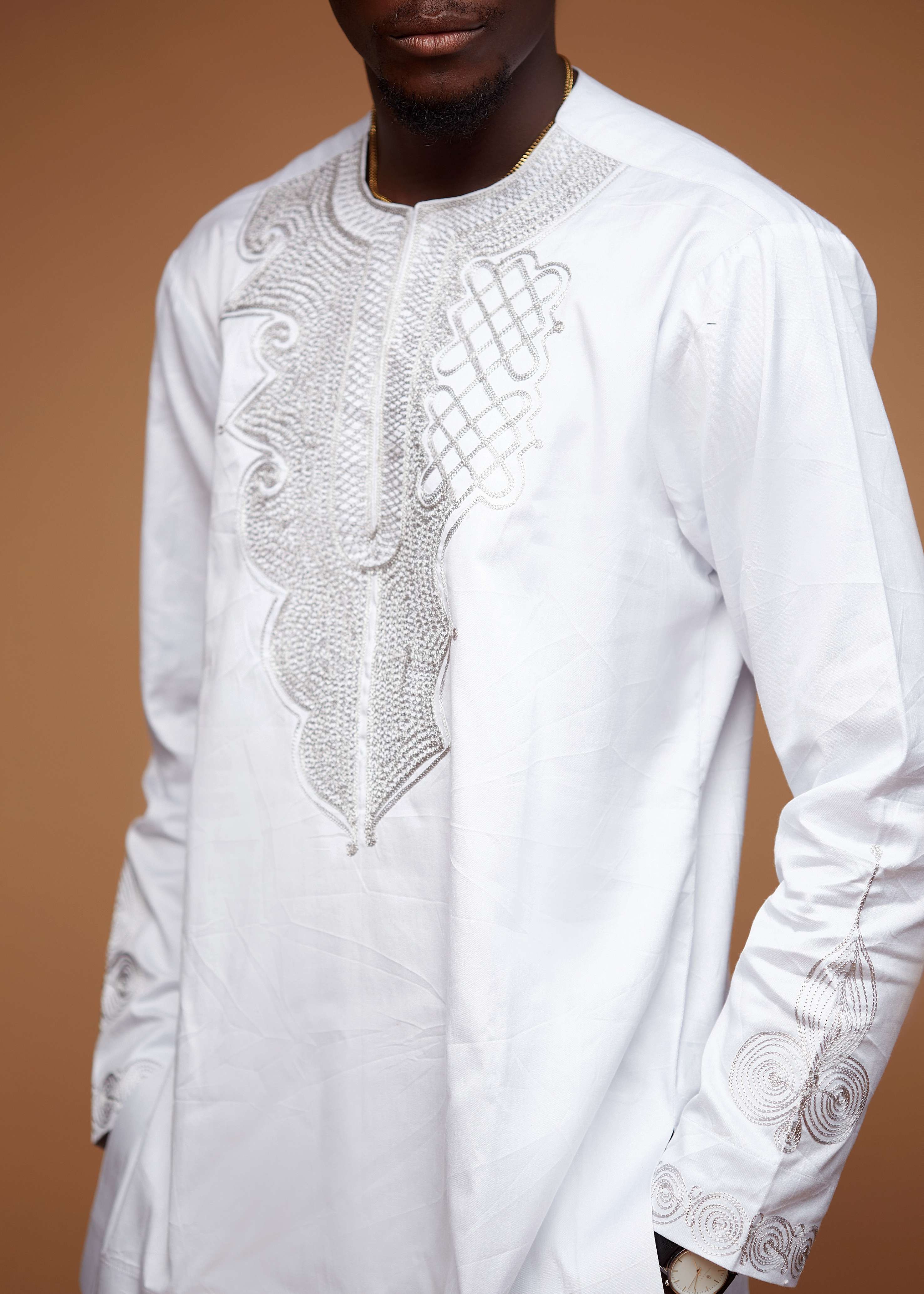 Royal Embroidered Shirt (White)