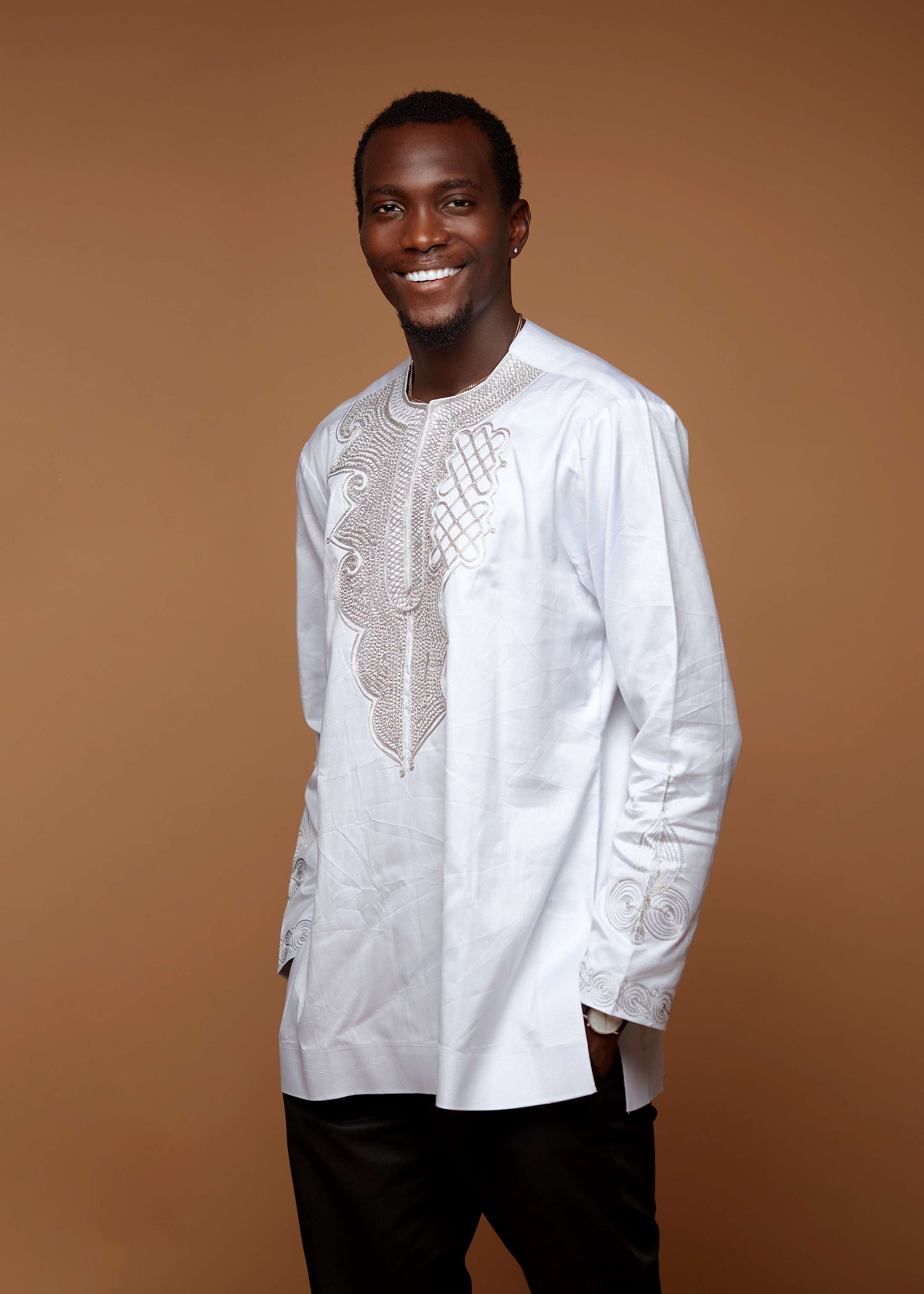 Royal Embroidered Shirt (White)