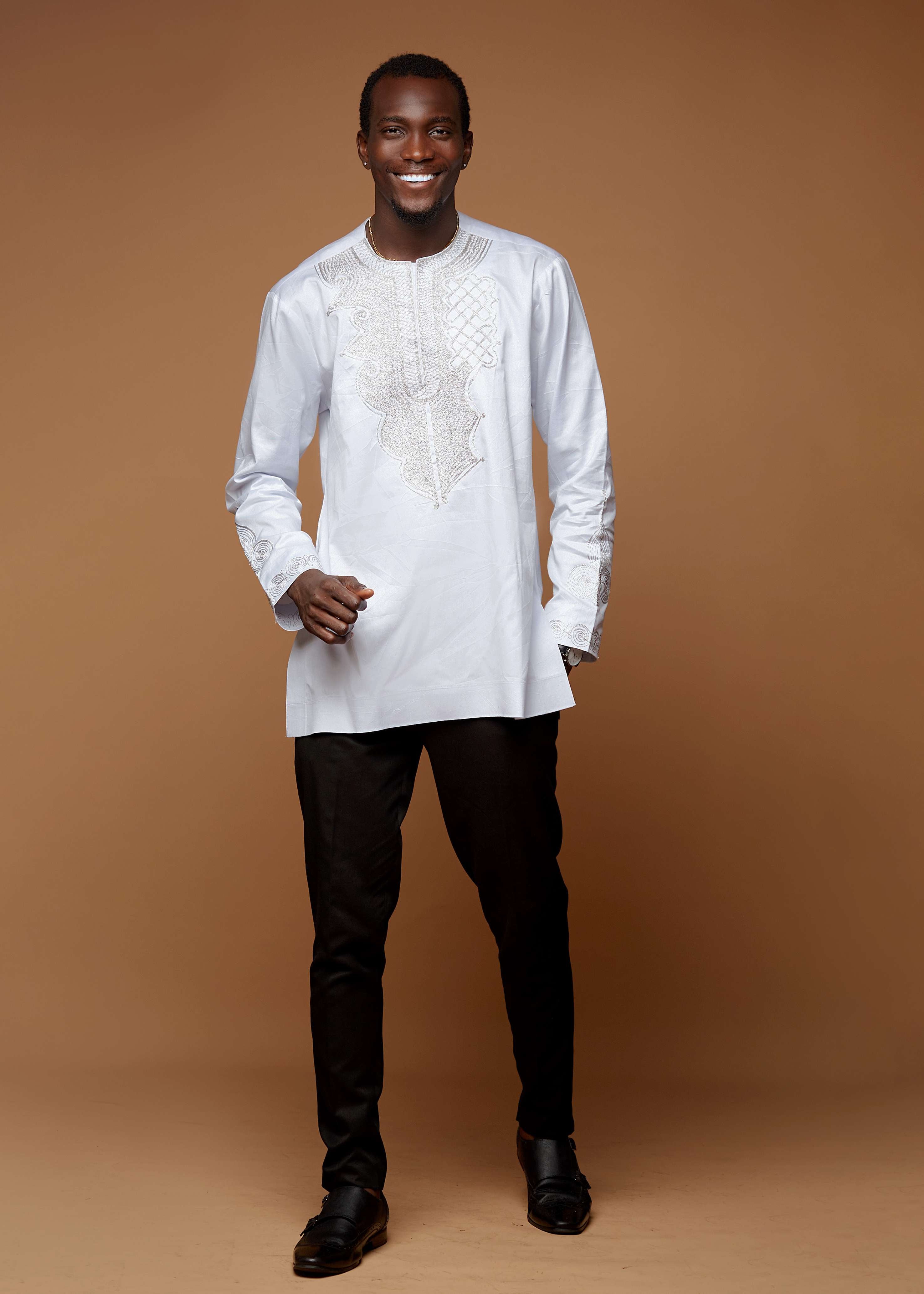 Royal Embroidered Shirt (White)