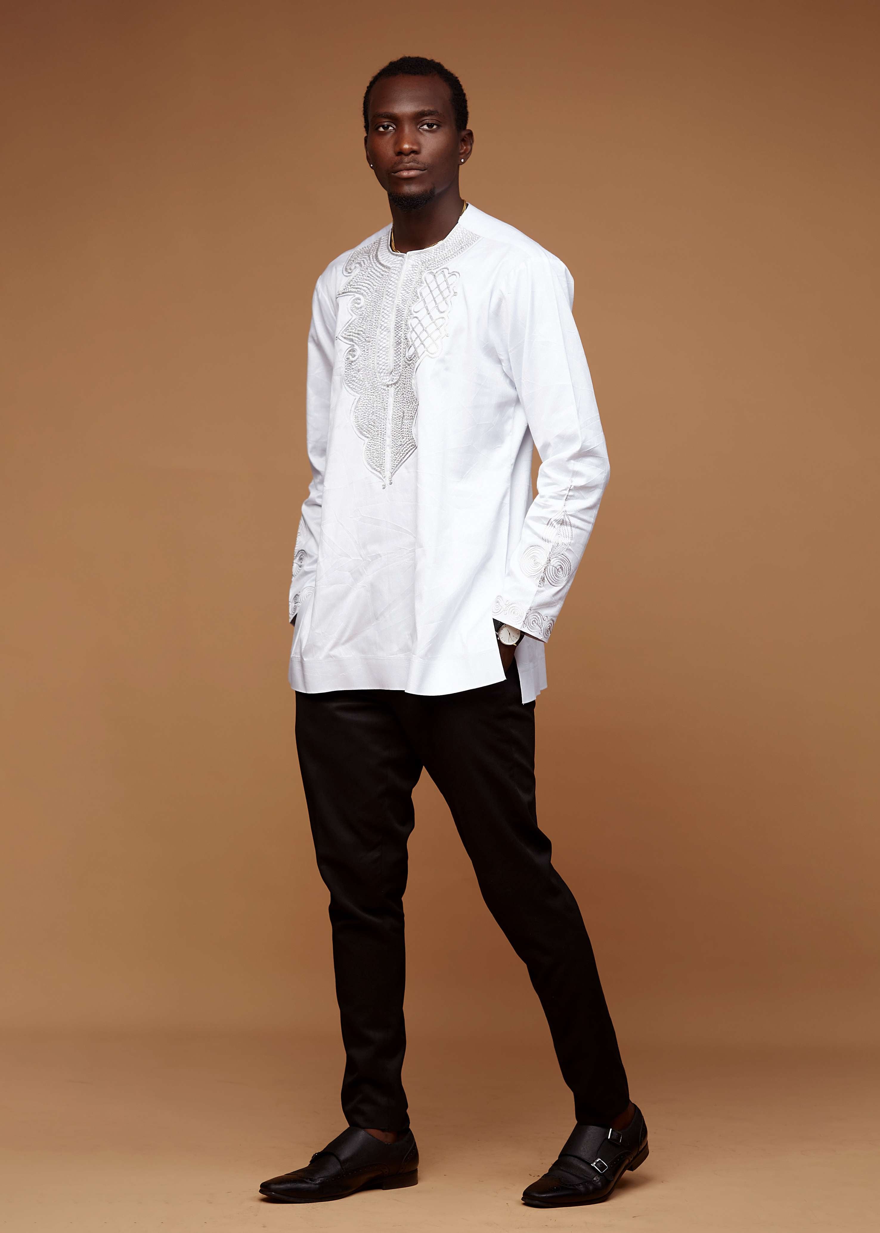 Royal Embroidered Shirt (White)