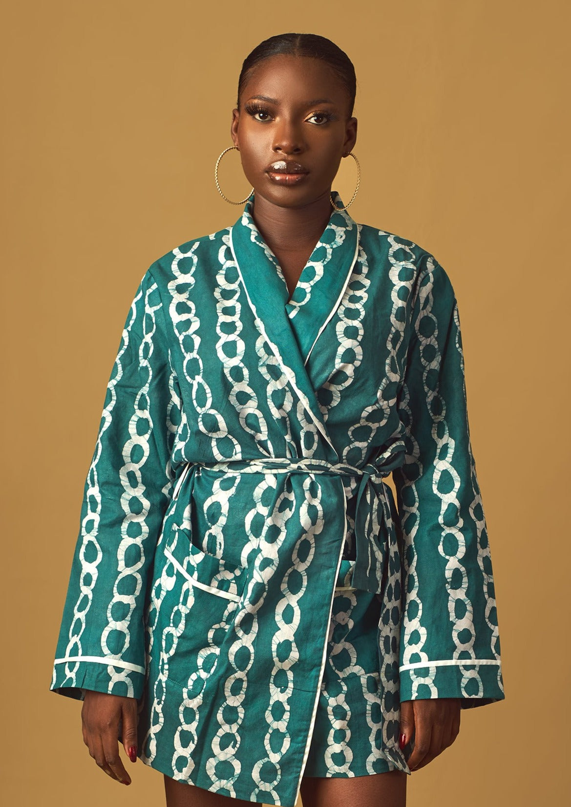 FINALE SALE - Alake Kimono Wrap Dress  (Hand-Dyed)