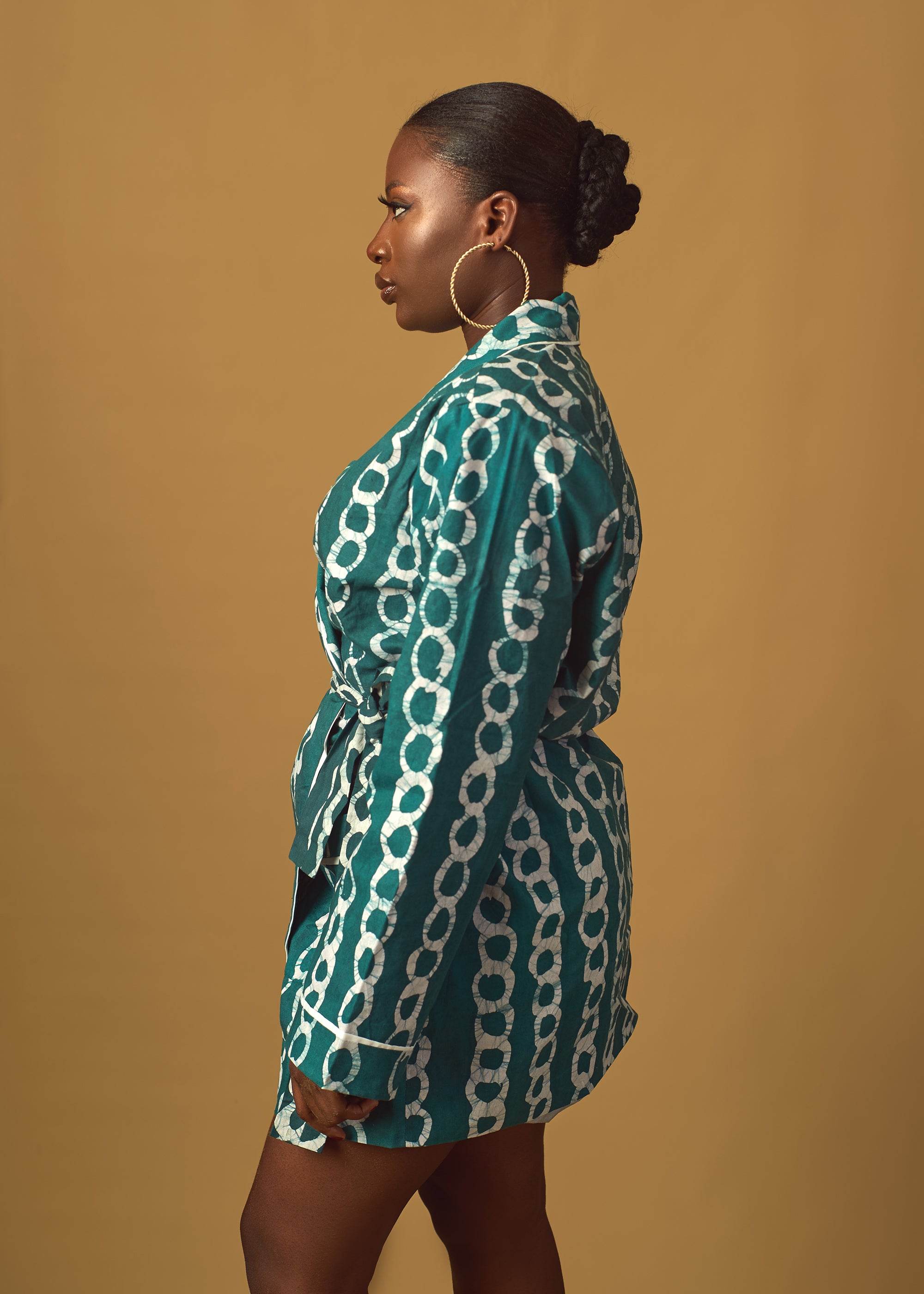 FINALE SALE - Alake Kimono Wrap Dress  (Hand-Dyed)