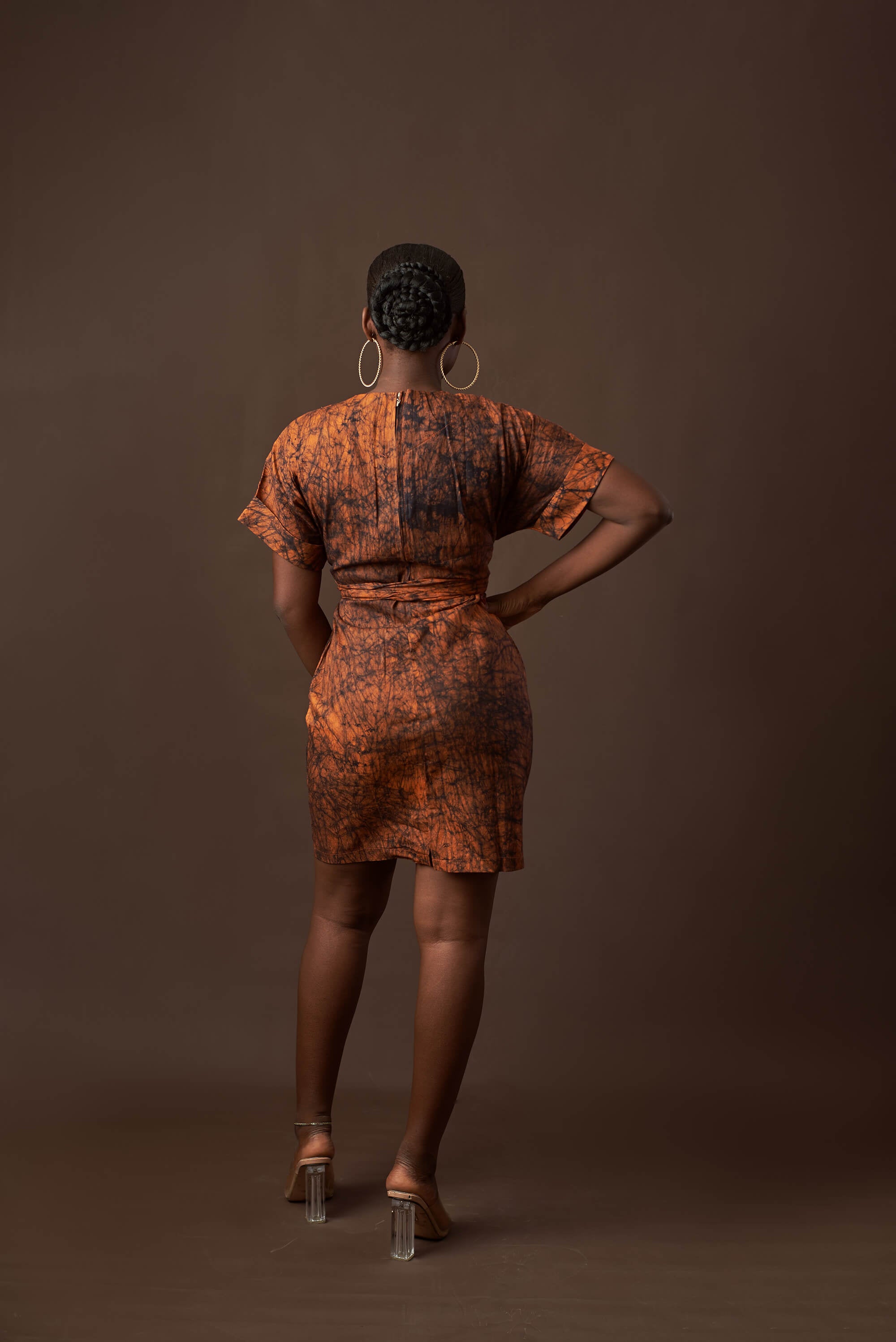 Abegbe Ties Dress (Hand-Dyed)
