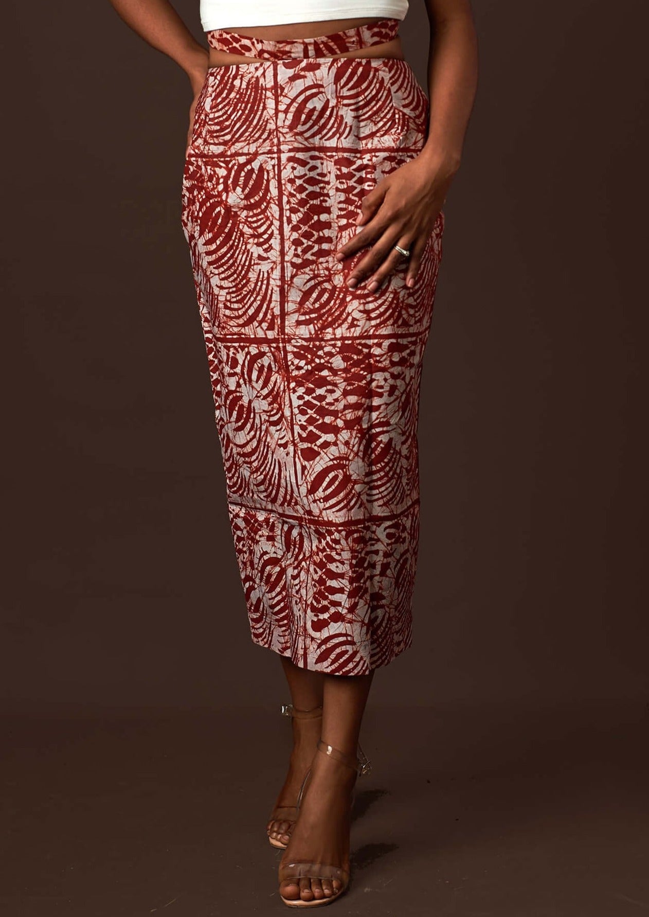 FINALE SALE - Asape Midi Skirt (Hand-Dyed)